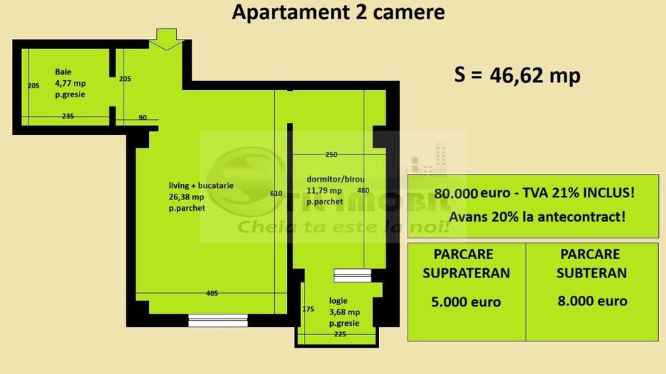 Apartament 2 camere Cug Valea Adanca, bloc nou, cartier rezidential - Poză 2