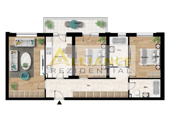 Metrou Berceni -Ap 3 Camere decomandat 88 mp - Poză 2