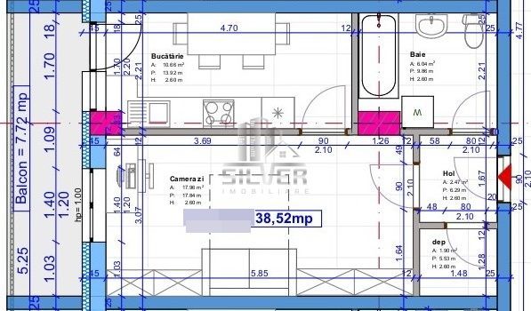 Apartament cu o camera FINISAT /38.5mp/CF/Imobil NZEB. - Poză 2