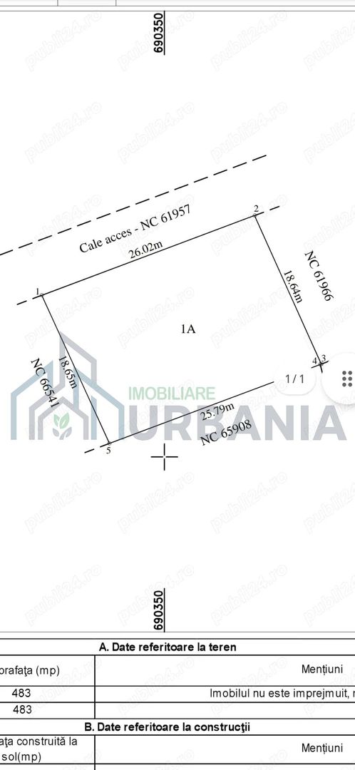 Teren de vânzare, Rediu, Valea Lupului, Platou Beldiman, 500 mp - Poză 2
