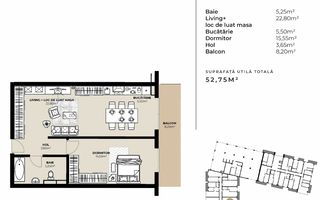 Apartament 2 camere, bloc nou, semifinisat, zona Kaufland - Poză 2