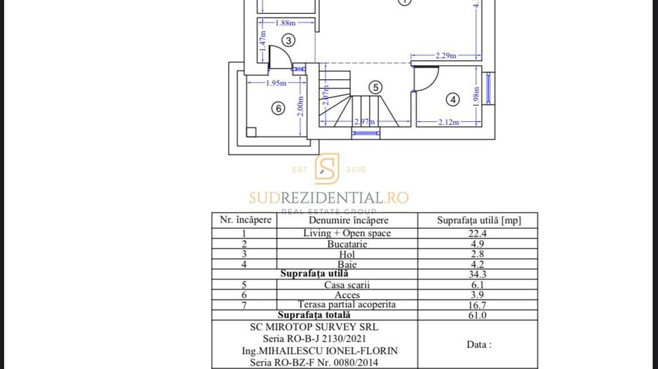 Vila individuala P+1+Pod, 3 camere, curte spatioasa - Comuna Berceni - Schiță 5