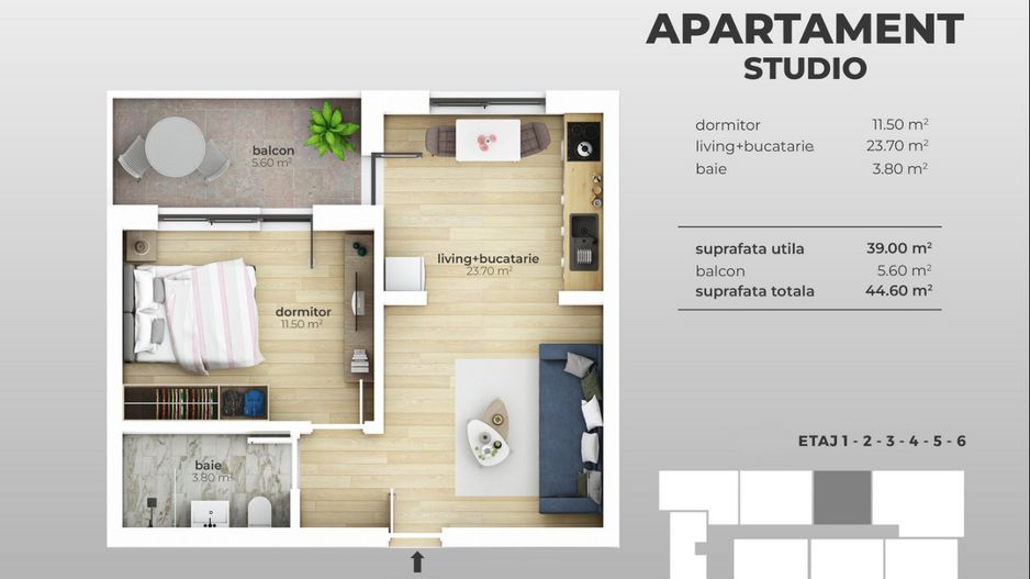Apartament 2 camere, gata de mutare, zona Postalionului, Sector 4 - Poză 7