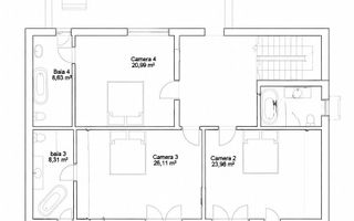 Vilă unică cu 5 camere in stil Toscan | zona Olimpia-Stadion - Poză 12