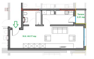 Apartament nou de vanzare 44 mp Soporului Comision 0% - Poză 7