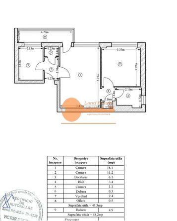 Apartament cu 2 camere in zona Clabucet-Piața Chibrit - Poză 4