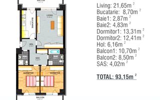 3Camere- 93mp-Ultrafinisat-2Bai-Bloc Nou-Rovine-Bacriz-Comision 0 - Schiță 10