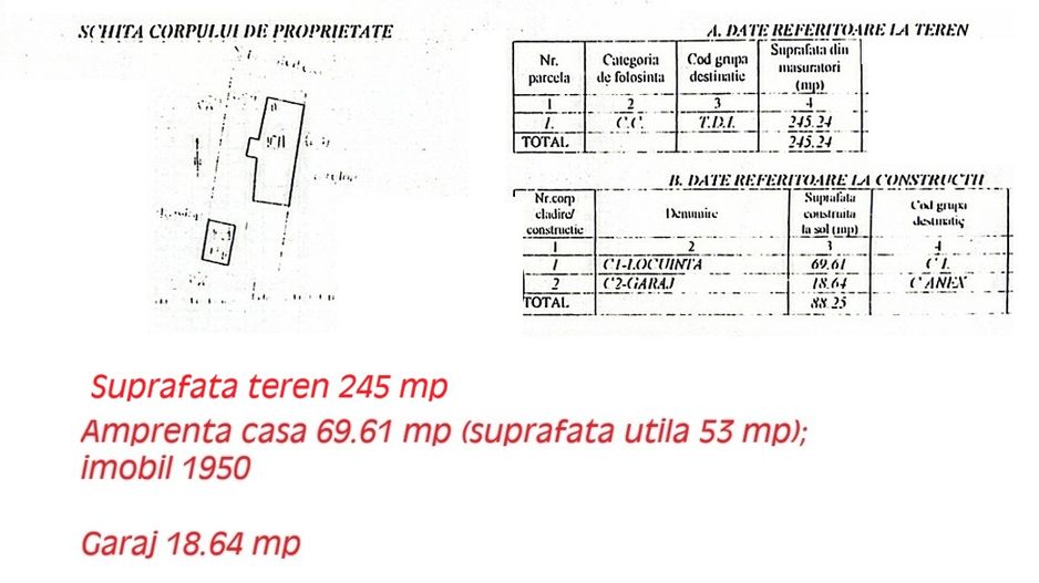 Casă de vanzare teren 245 mp | Parcare | Garaj | Rahova Alexandriei - Poză 4