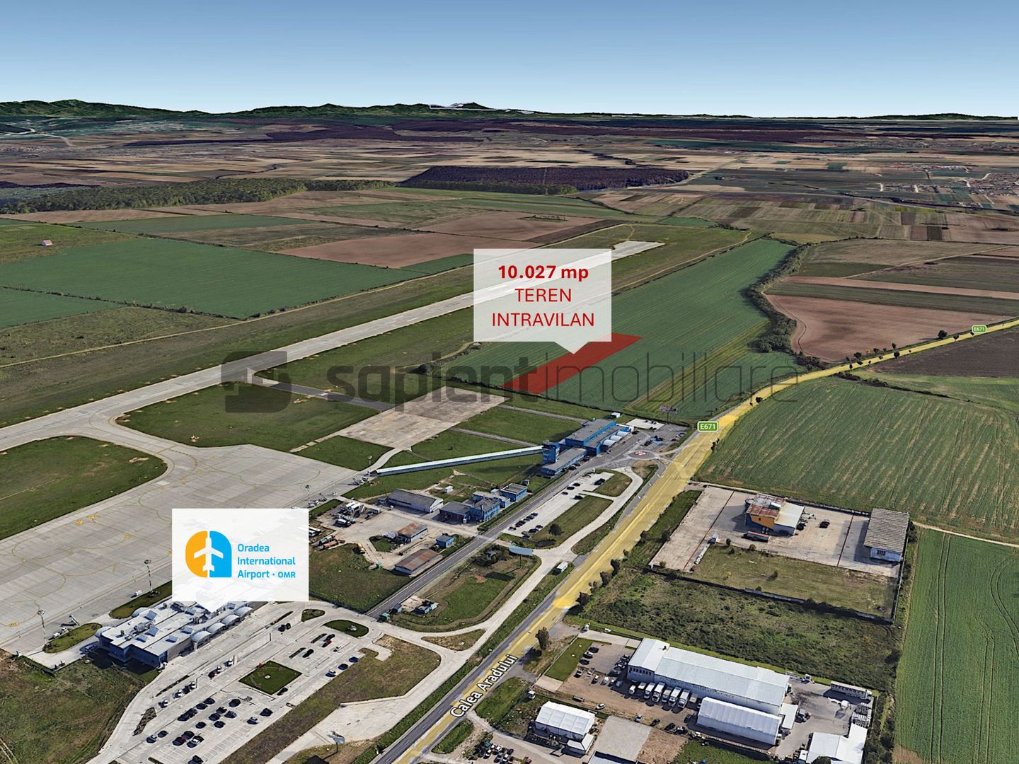 Teren intravilan – zona Aeroportului Internațional Oradea - Poză 1