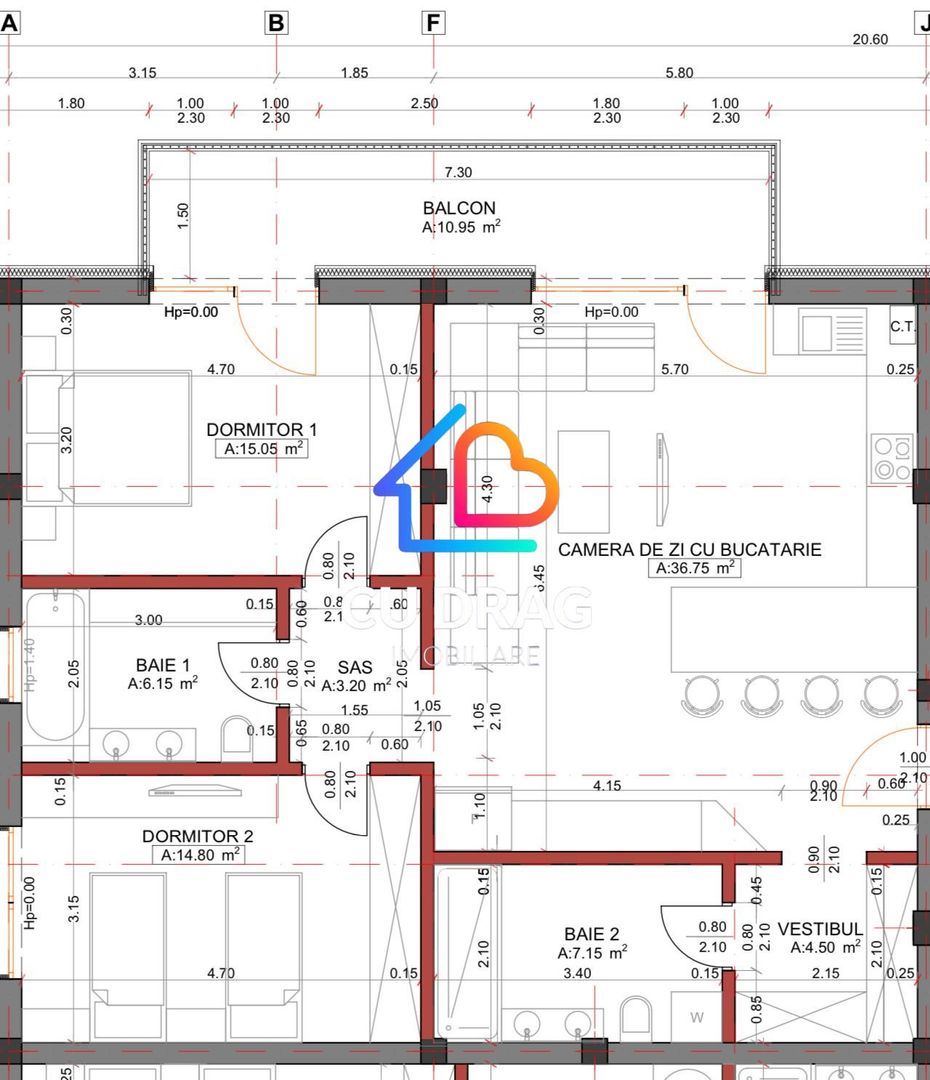Apartament 3 camere Proiect nou  langa Lidl - Poză 7