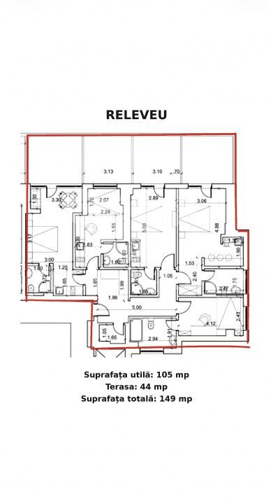 Aparatment 4 camere Victoriei | Terasa 44mp | Loc de parcare + Boxa - Schiță 27