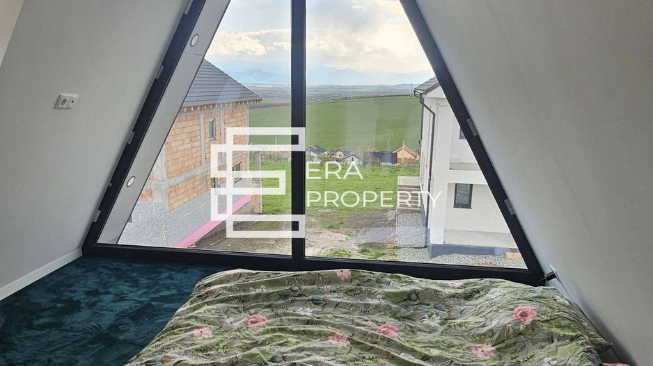Casă nouă la cheie, tip A-frame, intabulată, în Șura Mare - Poză 6