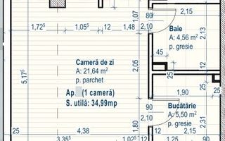Apartament cu 1 camera/35 mp/zona strazii Fagului. - Poză 5