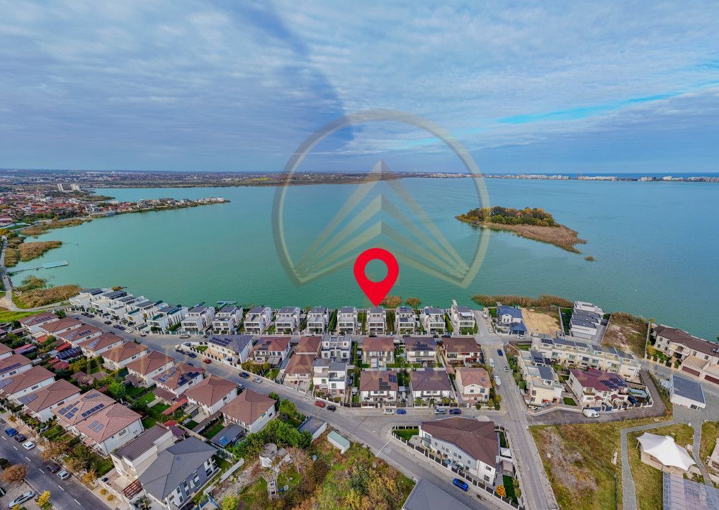 Ovidiu - Casă spectaculoasă , primul rand, cu vedere frontala  spre lac - Poză 4