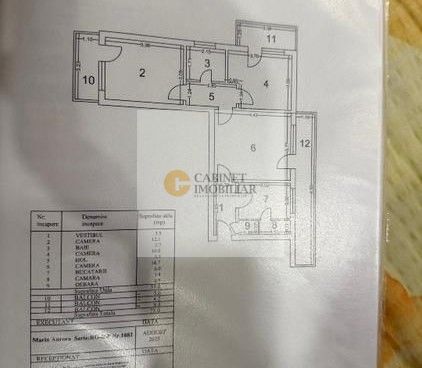 3 Camere - 67MP | Etaj 3/9 | Reabilitat | 3 Balcoane | M Grivita 10min - Schiță 14