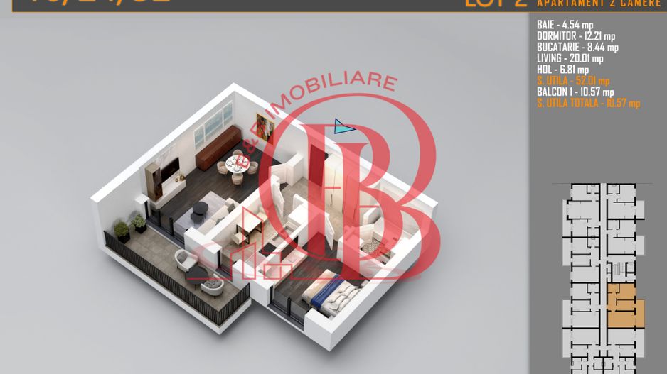 Apartament Decomandat 2 camere - Th. Pallady Metrou N. Teclu - Schiță 8