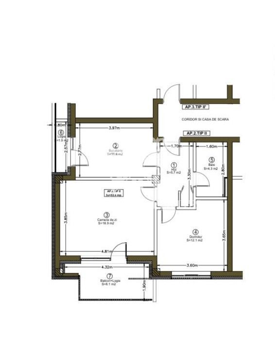 Apartament 2 camere ultrafinisat, 2 balcoane, parcare, Apahida - Poză 14