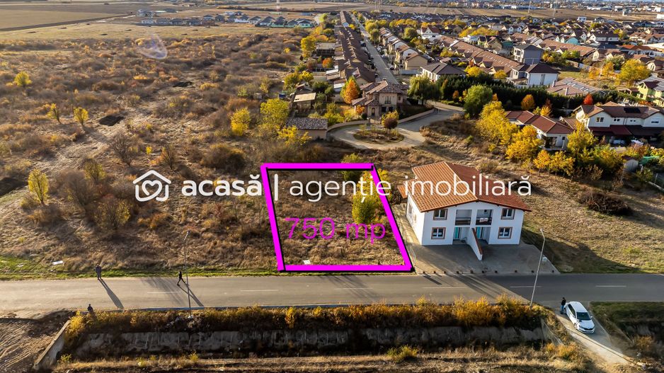Teren 750 mp  cu toate utilitățile | Via Carmina | 100 €/mp - Poză 3