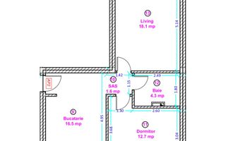 Apartament 2 camere NOU, zona Lidl Selimbar - Schiță 8