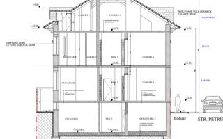 Vila cu 10 camere *540mp* // Zona Titulescu - Schiță 55