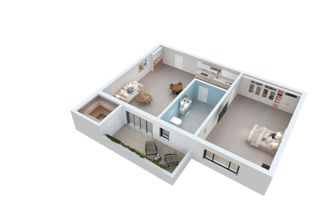 Apartament 2 camere  LA CHEIE cu gradina 45mp in Sibiu - Lacul lui Binder - Schiță 12