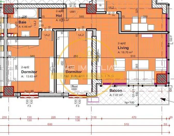 Apartament modern cu 3 camere/ 69mp/ zona Tudor Vladimirescu - Poză 7