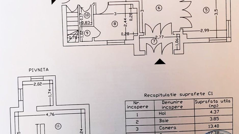 Piata Muncii - Decebal, casa 87 mp totali, 179 mp curte libera, - Poză 35