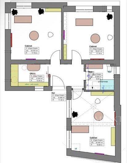 Casă de închiriat amenajată la cheie pentru 7 cabinete de terapie - - Poză 10