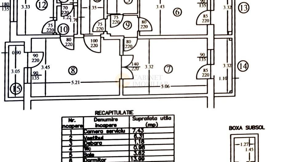4 camere + boxa | Piata Kogalniceanu | creditabil | et. intermediar - Poză 14