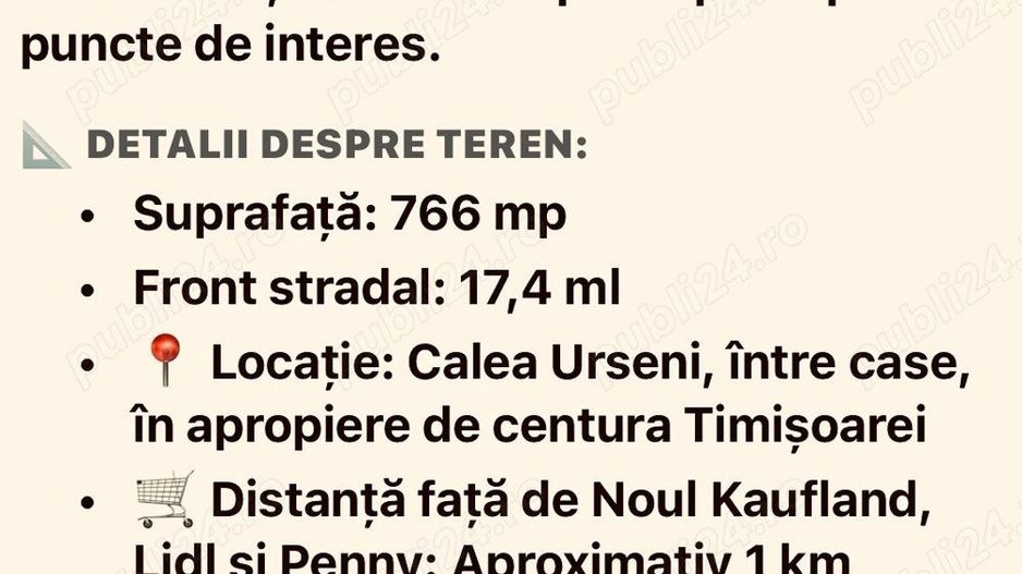 Calea Urseni-Centura | Teren 766 mp | Apa, Gaz, Curent - Poză 3