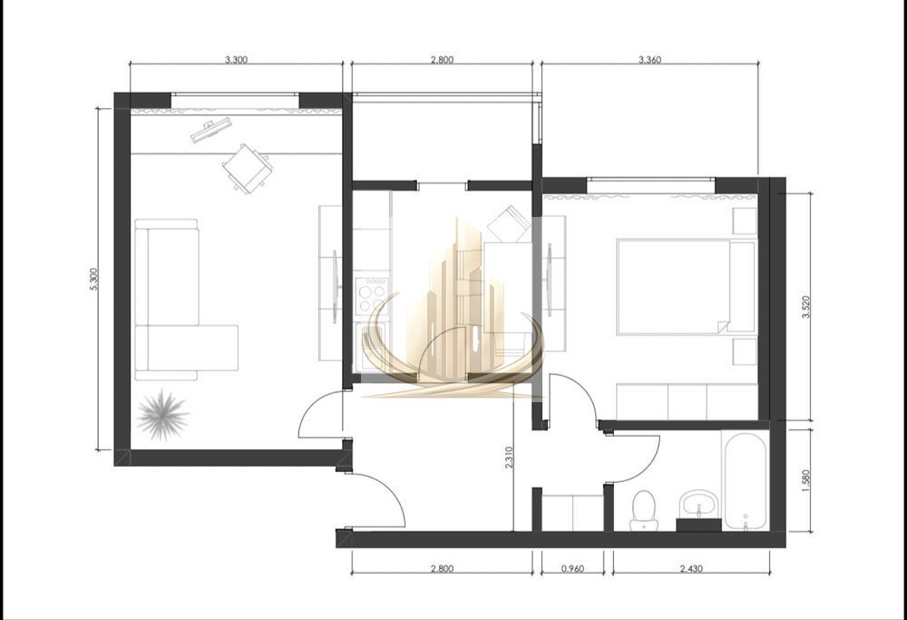 Apartament cu 2 camere de vânzare – Zona Aradului, Piața Verde - Poză 1