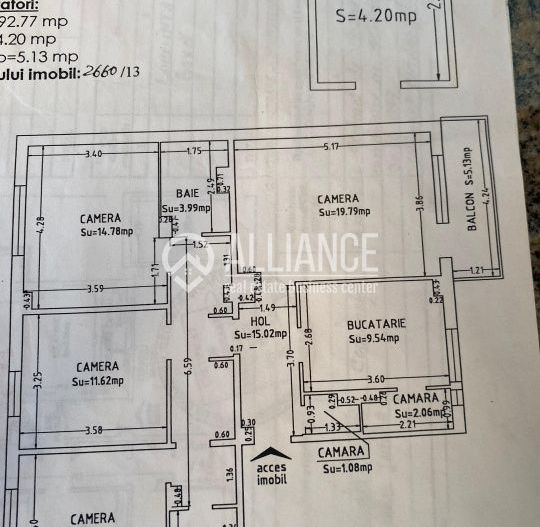 INEL 2/DEZROBIRII (COD04) - Apartament 4 camere 98 mp - Constanta - Poză 17