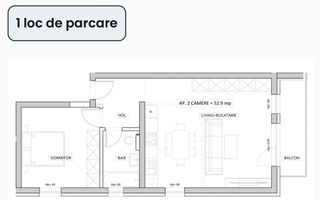 Apartament cu 2 camere | Etaj 1 | ESO - Poză 10
