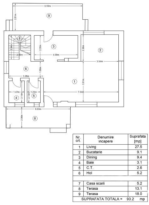 Casă P+1 modernă, finisaje premium, teren 375 mp | Tunari - Schiță 14