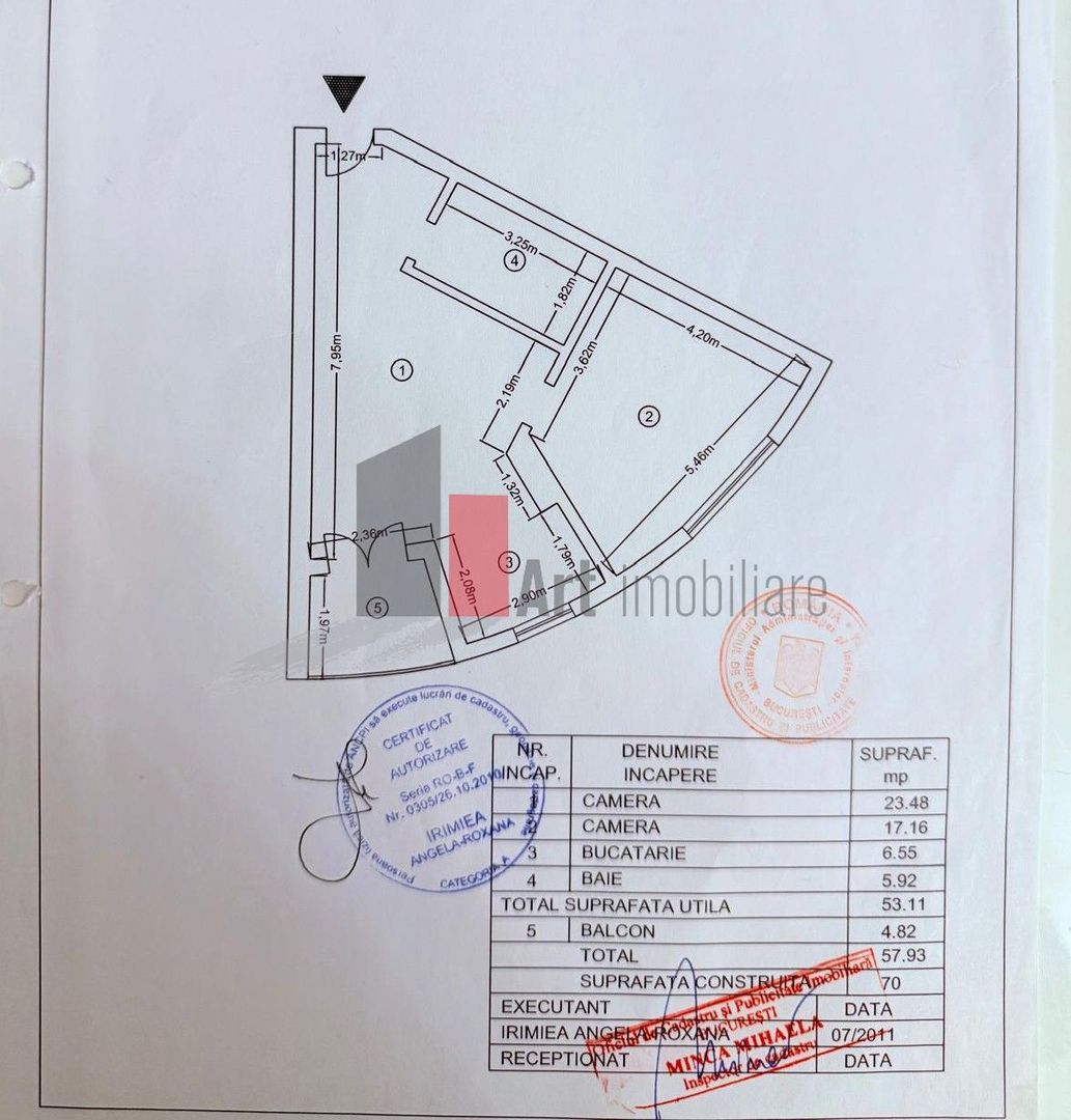 Vanzare apartament 2 camere langa  Gran Via Park-Lujerului - Poză 8