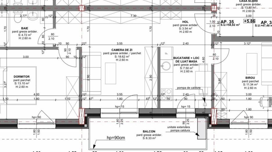 Apartament 3 camere, finisat, parcare si boxa inclusa, BETA RESIDENCE - Poză 12