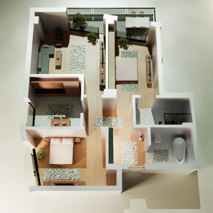 Tomis Nord - Vanzare apartament decomandat cu 3 camere, bloc nou. - Poză 8