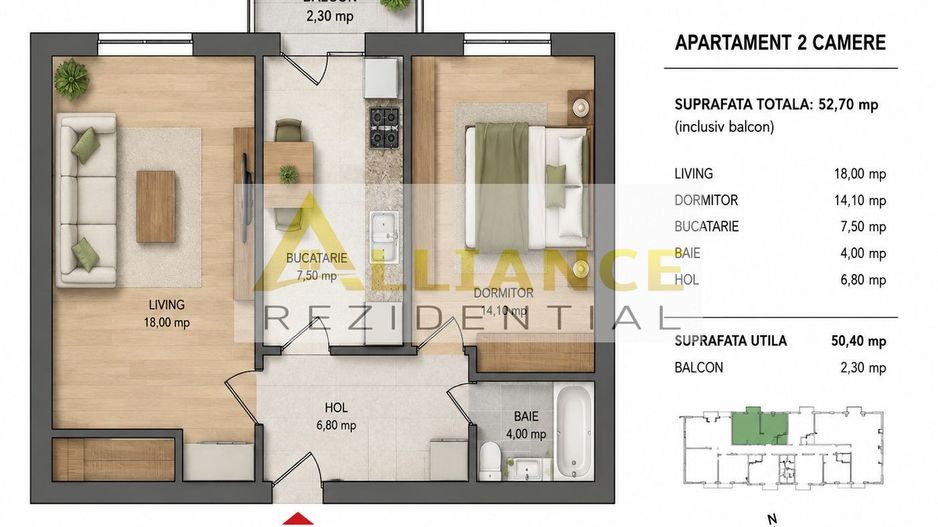 APARTAMENT 2 CAMERE | SECTOR 4 | DRUMUL BINELUI – Postalionului - Poză 2