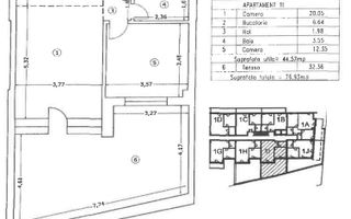 2 camere cu terasa de 32 mp si parcare - Ultracentral - Unirii | Cal Calarasi - Poză 8