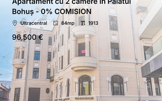 Apartament cu 2 camere în Palatul Bohuș - 0% COMISION - Poză 1