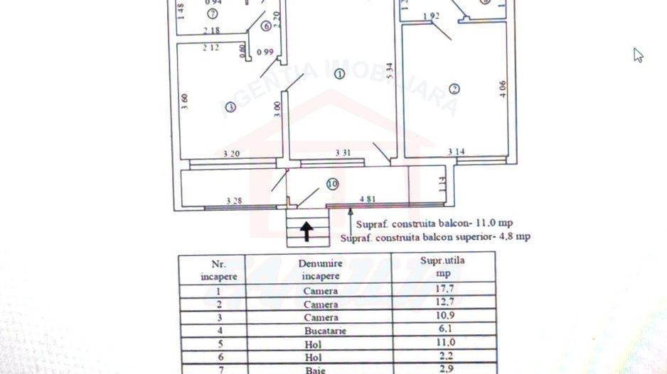 97.000 euro, 3 camere, PARTER, STRADAL, Tiglina 2 - Poză 1