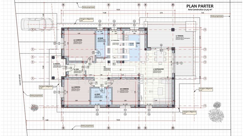 Casă individuală 4 camere, 130 mp utili, teren 500 mp, Cisnădie - Schiță 11
