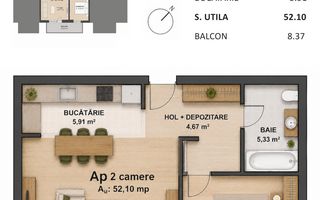 Apartament 2 camere | Dorobanților | Comision 0% - Poză 2