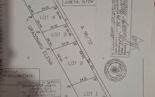 Teren de vanzare Bragadiru 1000 mp Str Diamantului - Poză 1