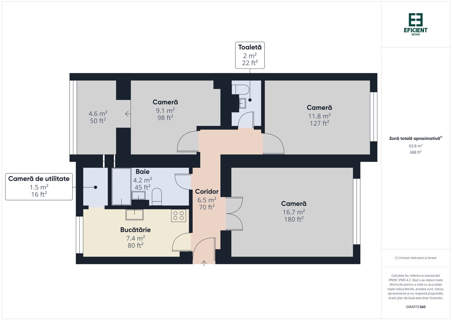 Apartament cu 3 camere parter zona Aurel Vlaicu - Arad - Poză 20