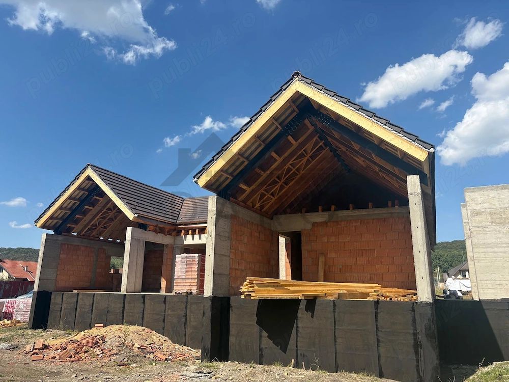 Casa individuala superba, cu arhitectura scandinava, moderna - langa padure, teren generos - Poză 3