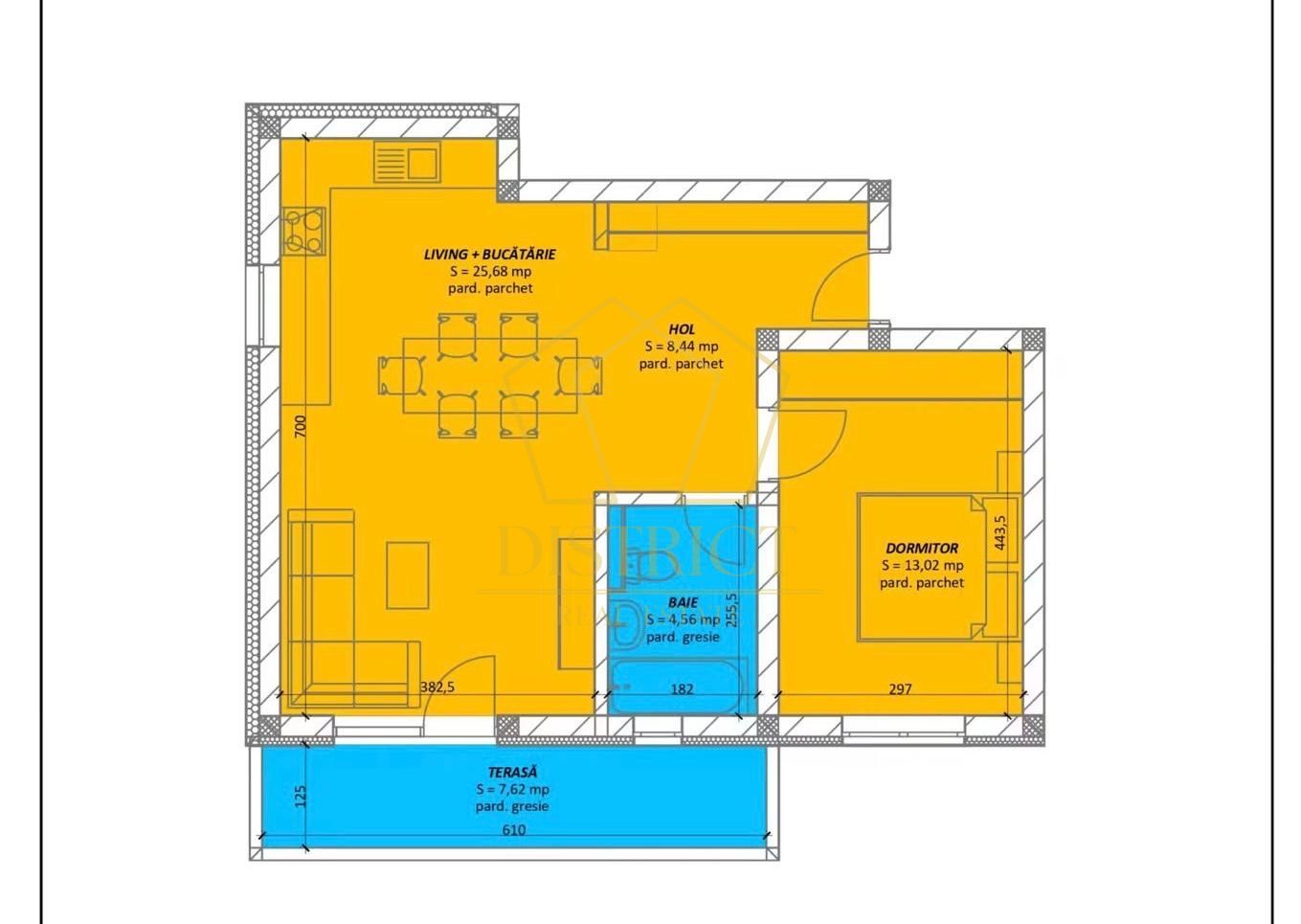 COM 0% Apartament nou cu 2 camere | Mehala - Schiță 7