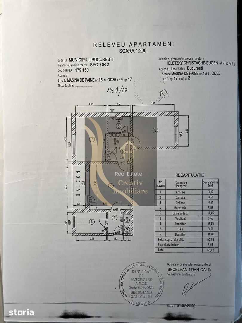 Apartament 3 camere de vanzare - zona Obor - complet mobilat si utilat - Poză 14