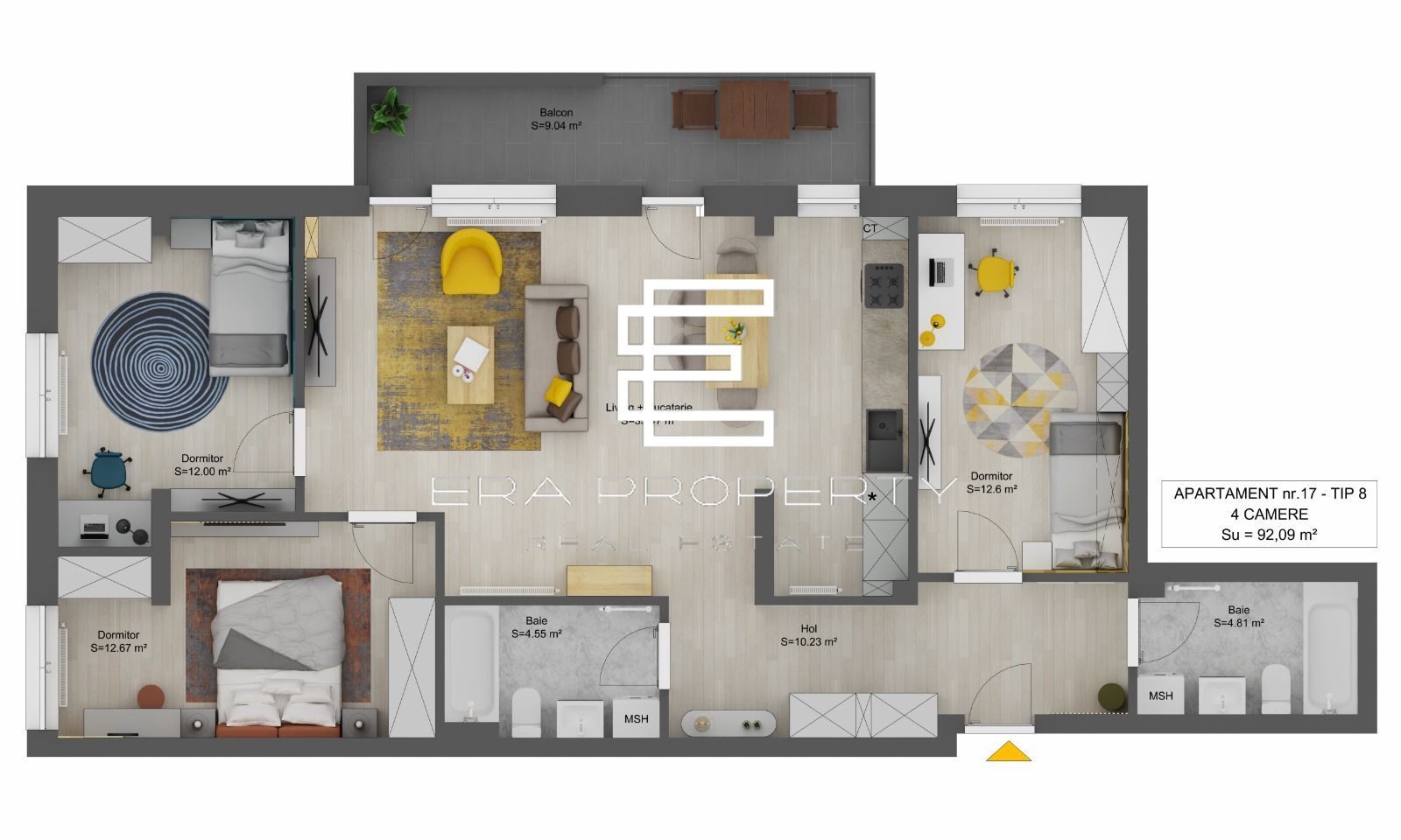 Apartament 4 camere  LA CHEIE-Doamna Stanca/Selimbar - Schiță 10