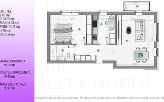 Apartament 2 camere premium – Nord Residence, Ștefan cel Mare/Tunari - Poză 2